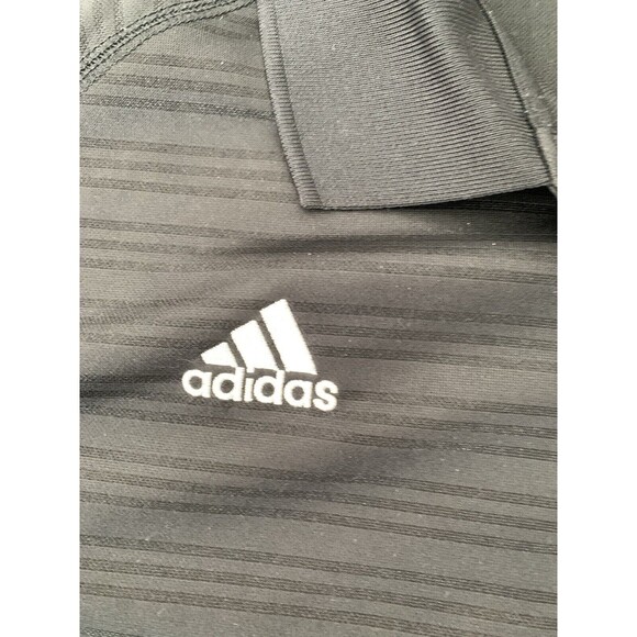 Adidas Mens Black Professional Golf Short Sleeve Polo Climalite Size 2XL - Picture 4 of 7